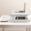 Standing Desk Converter Dual Tier with Adjustable Height Metal Frame for Dual Monitors 32in -3irtyhousy - 3 of 4