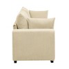 JUJABU 79” Modern Corduroy Loveseat Sofa with Soft Ribbed Fabric - 4 of 4
