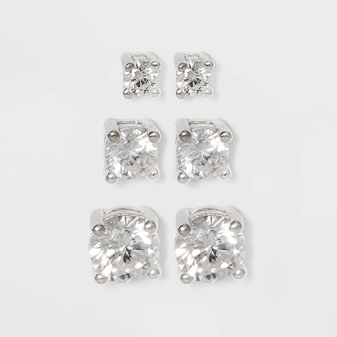 Sterling silver stud earrings on sale set