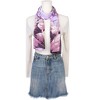 INSPIRE CHIC Women's Floral Chiffon Lotus Lightweight Soft Sheer Long Head Wrap Shawl Scarves 1Pc - 2 of 4