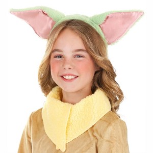 HalloweenCostumes.com One Size Fits Most   Grogu Ears Headband Accessory, Pink/Green - 1 of 4