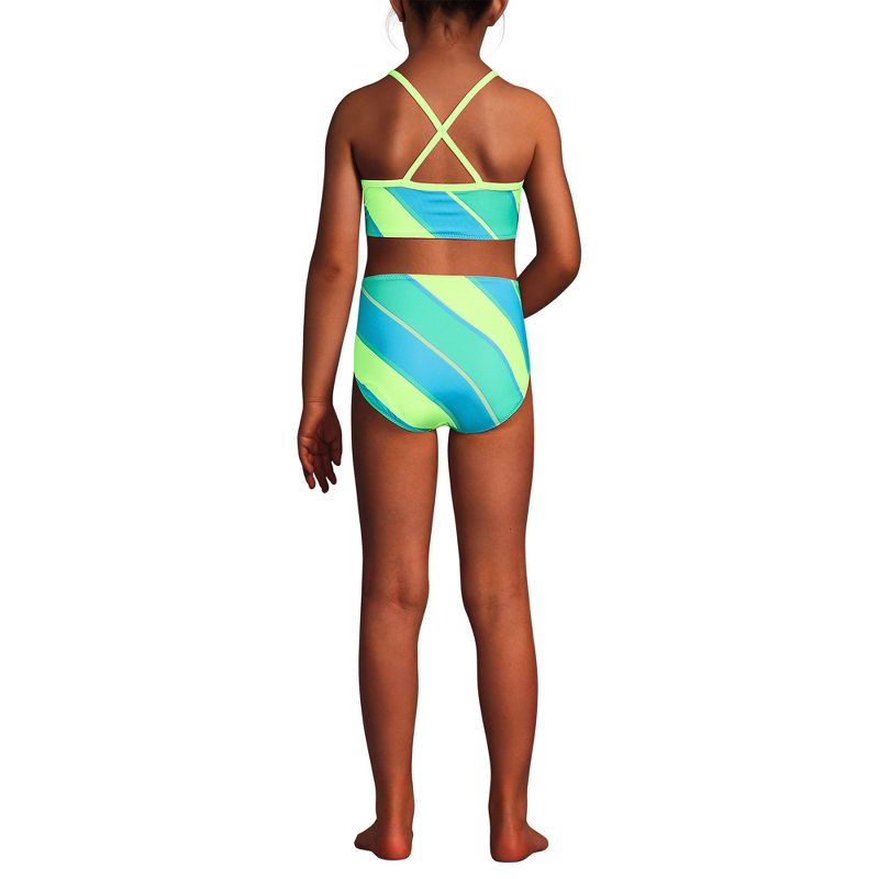 Lands' End Kids Wrap Front Bikini Swimsuit Set, 3 of 6