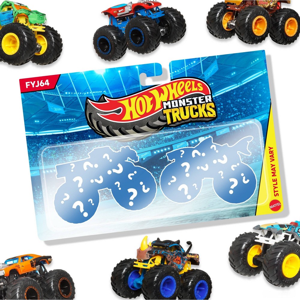 UPC 887961705430 product image for Hot Wheels Monster Trucks Diecast Demolition Doubles 2pk - 1:64 Scale | upcitemdb.com