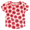 Touched by Nature Baby and Toddler Girl Organic Cotton Hoodie, Bodysuit or Tee Top, and Pant, Poppy Toddler - 3 of 4