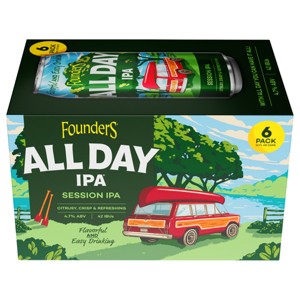Founders All Day IPA Beer - 6pk/12 fl oz Cans - 1 of 4