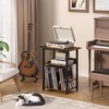 MOEPISY Narrow Brown Record Player Stand, 23.62 inch Wide Record Storage Table - 4 of 4
