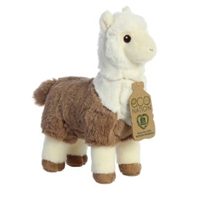 Aurora Medium Two-Tone Alpaca Eco Nation Eco-Friendly Stuffed Animal Brown 9.5" - 1 of 4