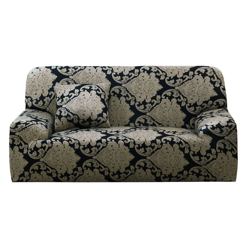 PiccoCasa Stretch Sofa Cover Printed Couch Covers for Cushion Couch Slipcovers with One Free Pillowcase, 1 of 4