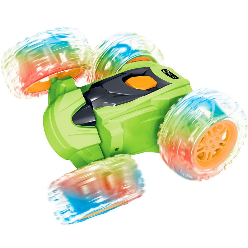 Contixo Remote Control Car SC3  -Stunt Car Toy,  4WD Double Sided 360° Rotating RC  -Green, 6 of 10