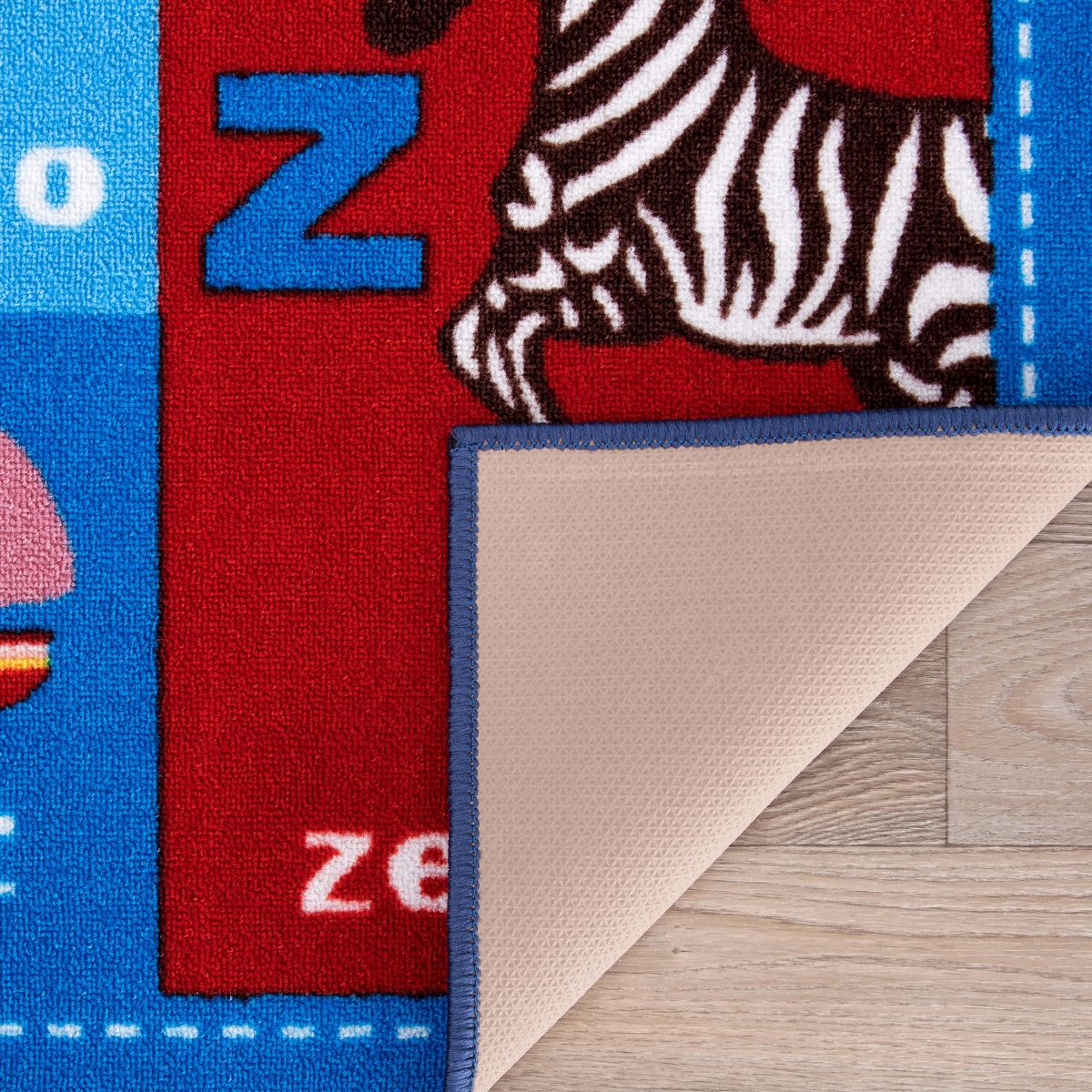 World Rug Gallery Kids Educational Learning Alphabet Symbols Non Slip Area Rug - thumbnail 4