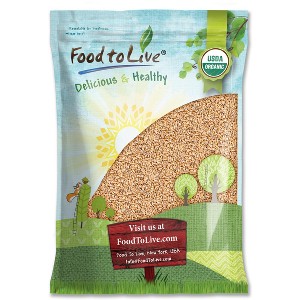Organic Italian Steel Cut Farro - Non-GMO, Cracked Pearled Wheat Grain, Non-Irradiated, Vegan - 1 of 4