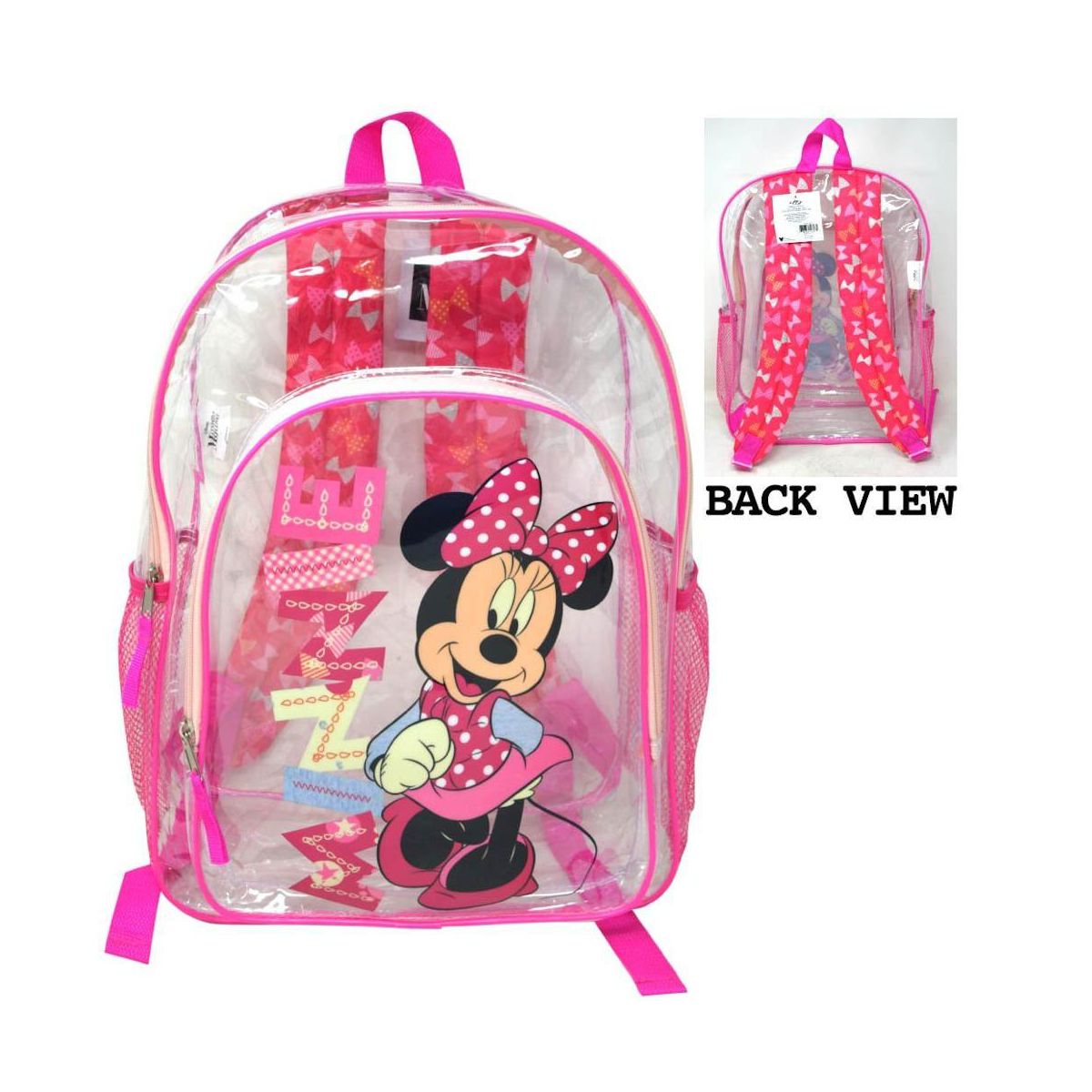 Disney Minnie Mouse Transparent, Clear backpack for ages 3+ - thumbnail 3
