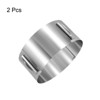 Unique Bargains Stainless Steel Round Adjustable Nonstick Cake Ring 2 Pcs - 3 of 4