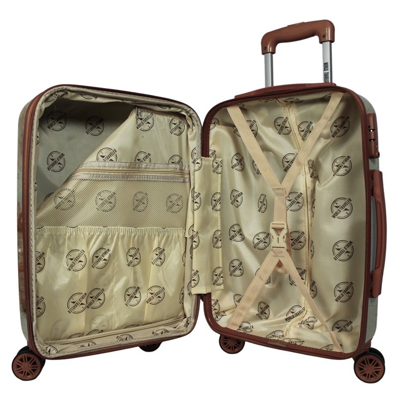 World Traveler Europe 2-Piece Carry-On Expandable Spinner Luggage Set with TSA Lock, 5 of 10