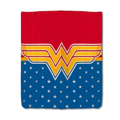 Ukonic DC Comics Wonder Woman Shower Curtain | 71 x 71 Inches
