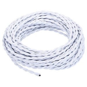 Unique Bargains Vintage 2-Conductor 18 AWG Twisted Cloth Covered Wire - 1 of 4