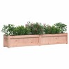 vidaXL Garden Planter - Decorative Outdoor Plant Pot/Flower Box - Solid Douglas Wood - 70.9"x12.2"x12.2" - Brown Natural Color - 4 of 4