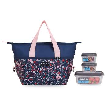 Igloo 9 Can Leftover Tote Lunch Cooler Bag - Navy