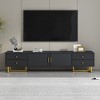 70.9" MDF Modern TV Stand with Four Drawers, Sideboard with One Cabinet for TVs up to 80" with Metal Legs for Living Room - 2 of 4