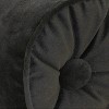 7"x18" Velvet Neck Roll Throw Pillow Black - Edie@Home - 3 of 4