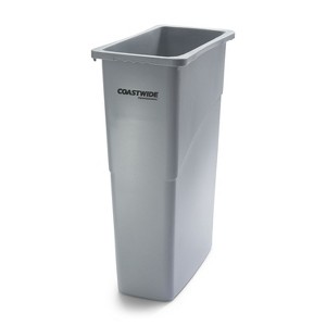 Brighton Indoor Trash Can Without Lid Gray Plastic 23 Gal. (BPR50717) 2625783 - 1 of 4