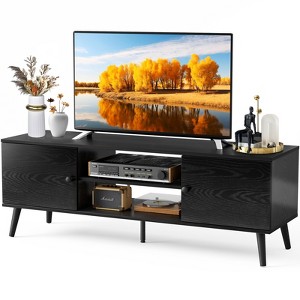 DOMETOUR Panel TV Cabinet with Storage Space Suitable for Home Living Room Office - 1 of 4