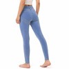 Women's Jeans High Waist Faux Denim Leggings with Pockets - 4 of 4