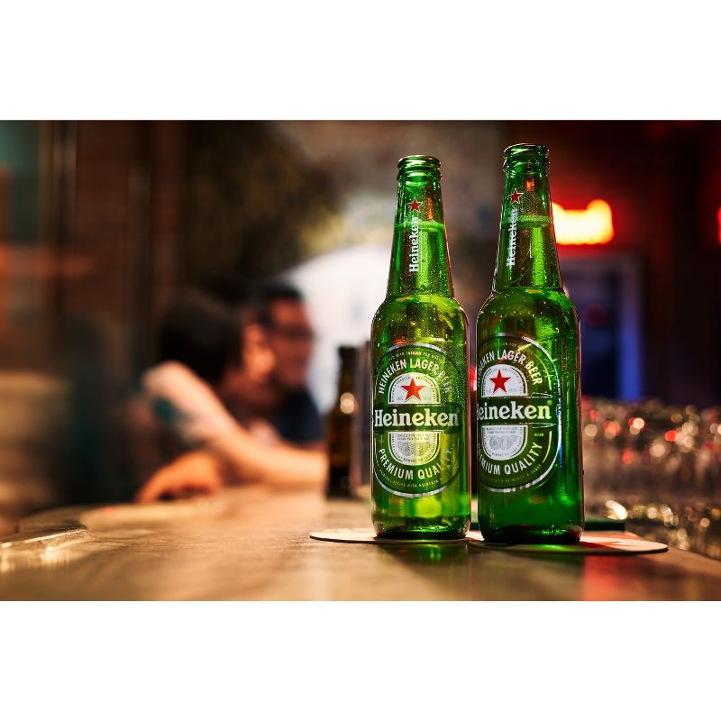 Heineken Original Lager Beer Beer - 18pk/12 fl oz Bottles, 5 of 7