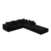 NicBex Couches for Living Room 162" Cloud Sofa Sectional Sofa Couch Set L Shaped Free Combination Sofa Couch With 6 Pillows - 2 of 4