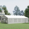 Heavy Duty Wedding Tent & Carport, Portable Garage with Removable Sidewalls, Large Outdoor Canopy with Windows for Event - 2 of 4