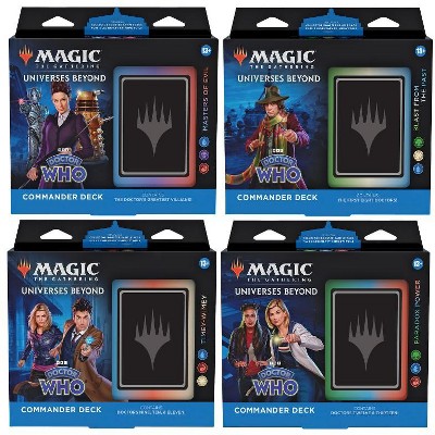 Magic The Gathering Magic: The Gathering - Doctor who Commander Deck display (4 decks)