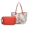 MKF Collection Danielle Reversible Shopper Tote Floral Bag, Crossbody Pouch Handbag Purse by Mia K - 2 of 4