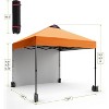 Jojoka 10'x10' Outdoor Canopy Tent with Sidewall,Easy Pop Up with Vented Roof,Portable Instant Camping Beach Tents - 2 of 4