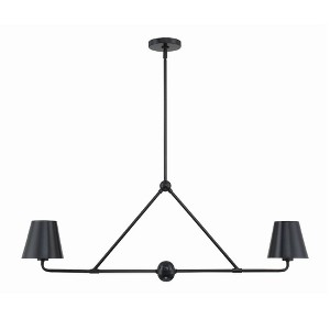 Crystorama Lighting Xavier 2 - Light Chandelier in  Matte Black - 1 of 4
