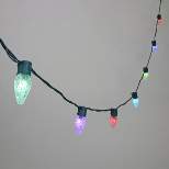 Philips 50ct LED App-Controlled Color Changing Create Motion Faceted C9 String Lights with Green Wire