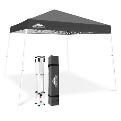 EAGLE PEAK Slant Leg Pop-up Canopy Tent Easy One Person Setup Instant Outdoor Beach Canopy Folding Portable Sports Shelter