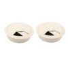 Unique Bargains 2pcs 50mm Computer Desk Table Plastic Grommet Cable Tidy Outlet Port Surface Wires Hole Cover Cap - 3 of 4