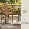 2pcs Adirondack Chair with Removable Tray, Poly Adirondack Chair Bar Stool with Cup Holder, 25.6" Weather Resistant Lifeguard Chair for Balcony,Deck - 4 of 4