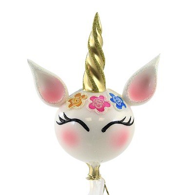 Blu Bom 6.0" Happy Unicorn Clip On Ornament Fantasy Girl Lgbtqi  -  Tree Ornaments