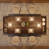 71" Rectangular Dining Table for 6–8 with Double Pedestal Base & 2 Built-In Drawers, Large Wooden Kitchen Table - 3 of 4