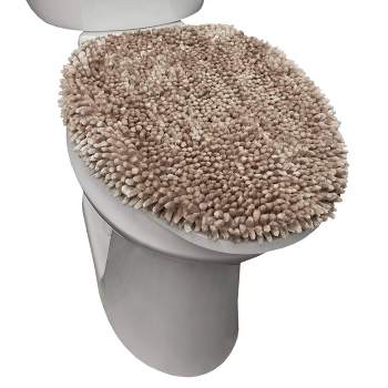 19.6"x18.5" Spa Step Toilet Cover Taupe - SoHome