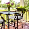Aoodor Outdoor Dining Chair Cushions Set of 4, Waterproof Patio Furniture Seat Cushions, Outdoor Chair Pads with Ties - 2 of 4