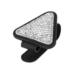 Unique Bargains Universal Car Sunglasses Clip with Magnetic PU Leather 3.15"x2.36" 1 Pc - 1 of 4
