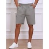 INSPIRE CHIC Men's Cotton Zipper Pockets Hiking Camping Cargo Shorts - 4 of 4