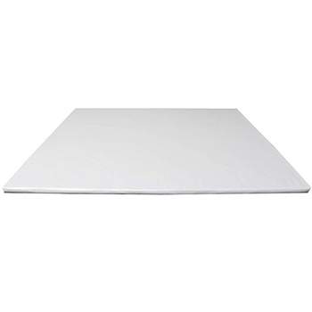 O'Creme White Wraparound Square Cake Pastry Drum Board 1/4 Inch Thick (18" x 18") Pack of 10