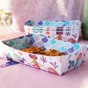 Big Dot of Happiness Mermaid Party Paper Food Trays, Disposable Double-Sided Paper Food Holders for Nachos, Hot Dogs, French Fries - 12 Ct - 2 of 4
