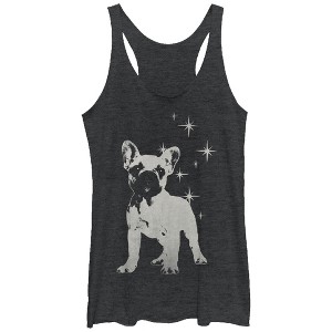 Women's Lost Gods Star Puppy Dog Racerback Tank Top - 1 of 3