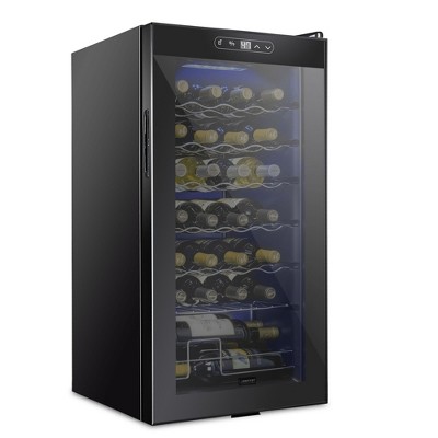 Schmecke 16.9 in. 28 Bottle Compressor Freestanding Wine and Beverage Cooler