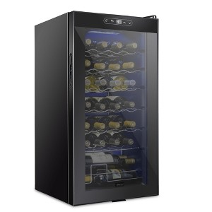 Schmecke 16.9 in. 28 Bottle Compressor Freestanding Wine and Beverage Cooler - 1 of 4
