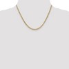 Black Bow Jewelry 3.35mm, 10k Yellow Gold Hollow Curb Chain Necklace - 2 of 4